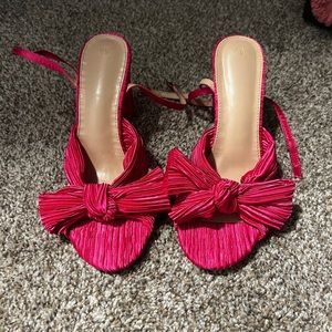 Pink Heels with bow